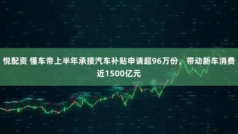 悦配资 懂车帝上半年承接汽车补贴申请超96万份，带动新车消费近1500亿元