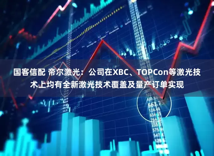 国客信配 帝尔激光：公司在XBC、TOPCon等激光技术上均有全新激光技术覆盖及量产订单实现
