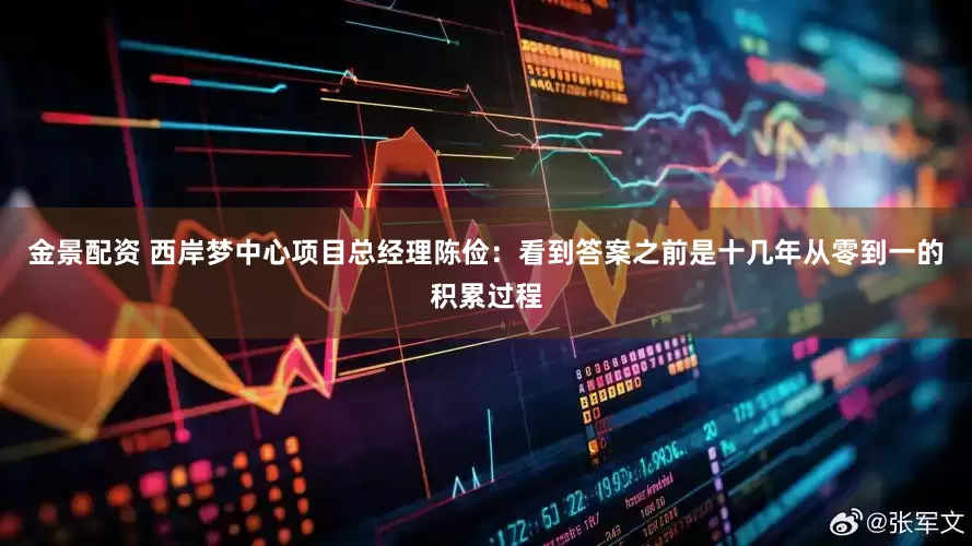 金景配资 西岸梦中心项目总经理陈俭：看到答案之前是十几年从零到一的积累过程