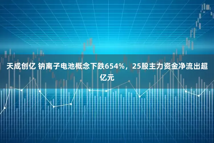 天成创亿 钠离子电池概念下跌654%，25股主力资金净流出超亿元